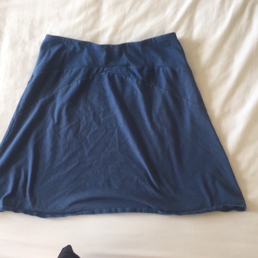Patagonia a-line skirt, blue, size small